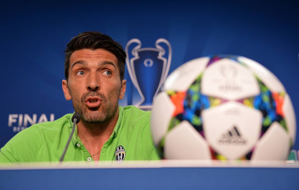 Conferenza stampa a berlino prima della finale di Champions League Juventus- Barcellona, 5-05-2015 (Getty Imagers)